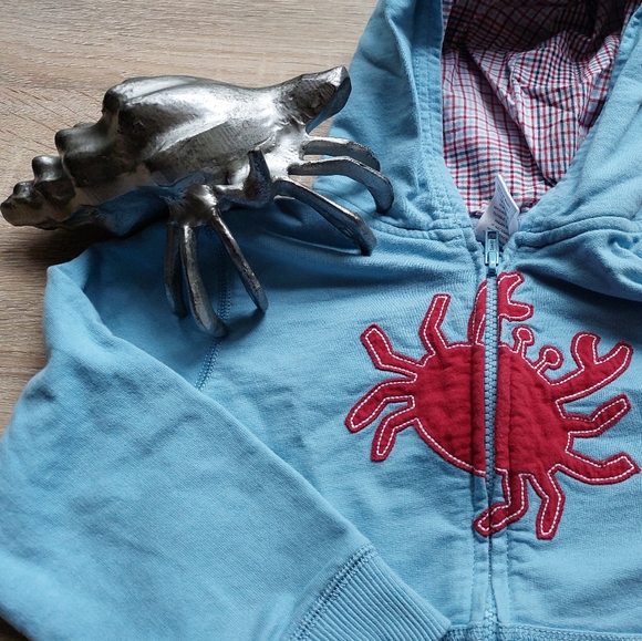 2008 nwot Gymboree crab hoodie - Picture 7 of 14